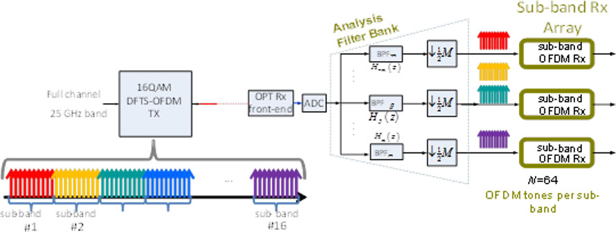 The filter-bank based OS-OFDM DSP.